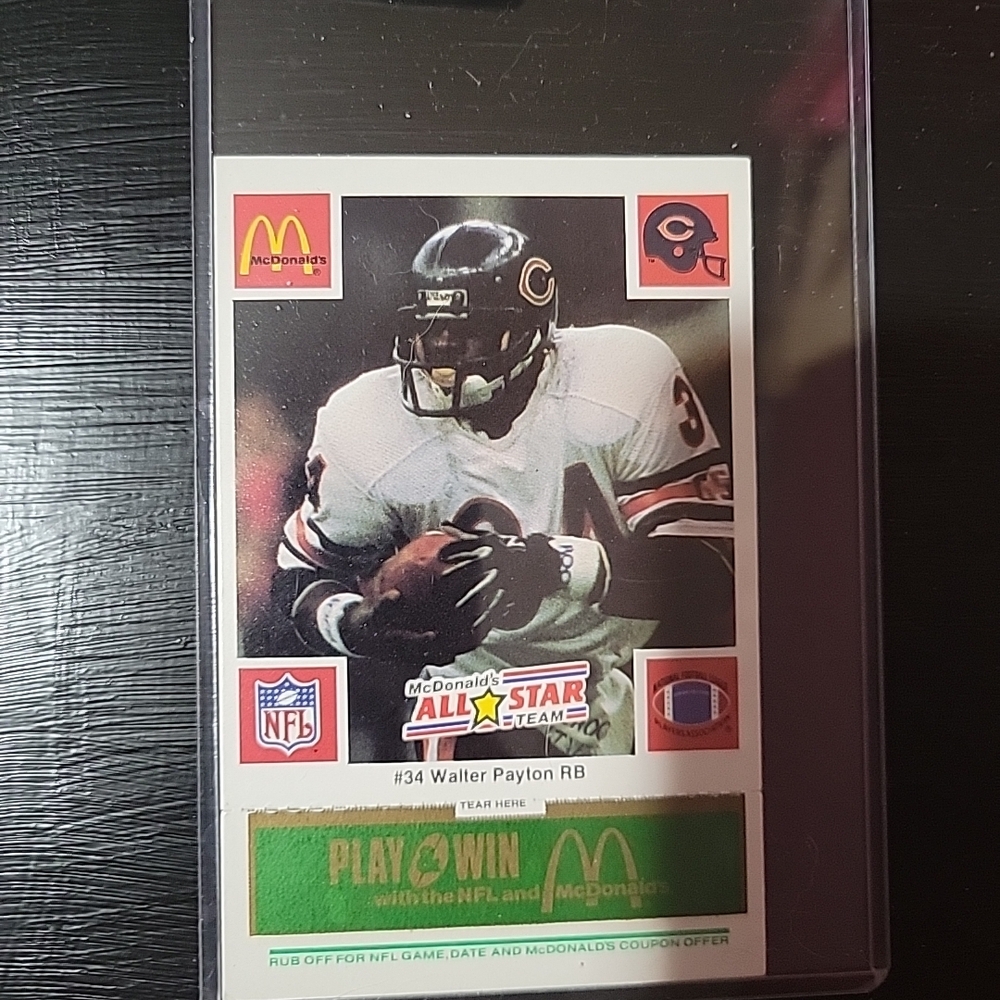 1986 McDonalds football All-Stars Walter Payton